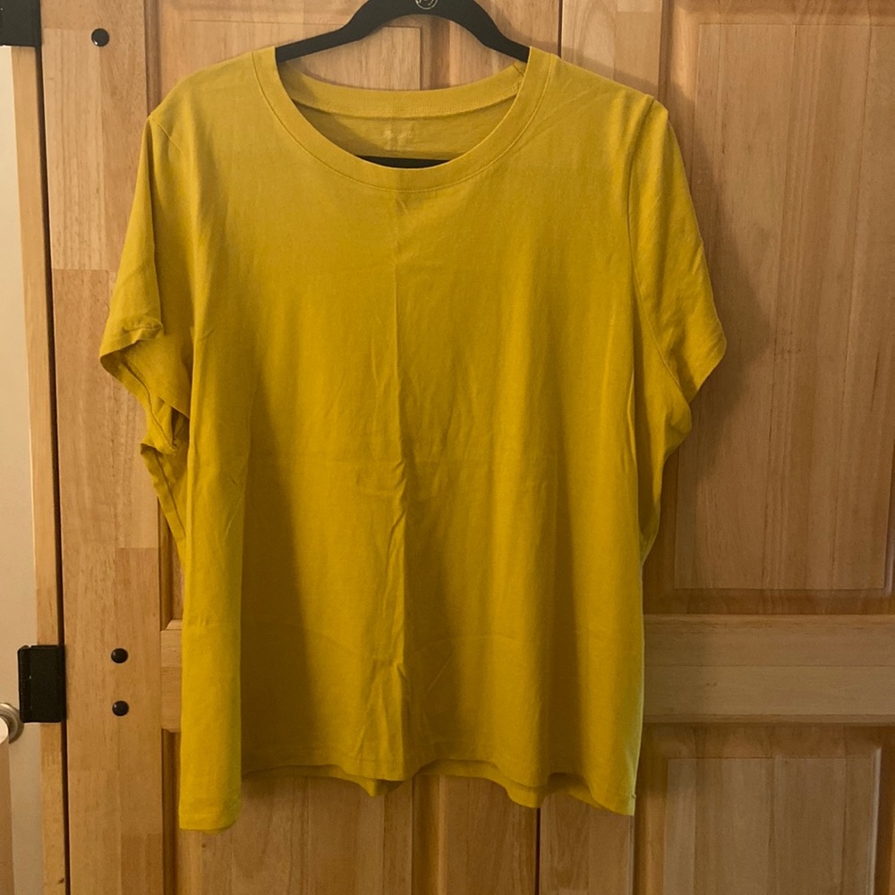 Madewell northside vintage tee, yellow size 2X